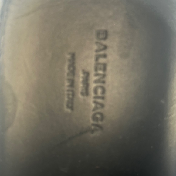 Balenciaga White/Grey Leather Mesh Neoprene Race Runner - Picture 8 of 11